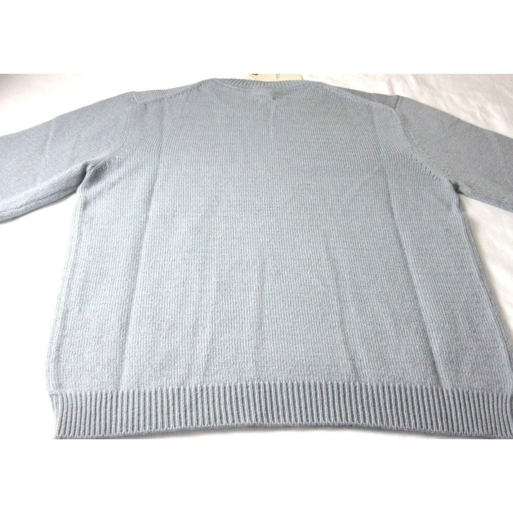 OOBE Brand Men's Samson Crew Neck Cashmere Sweater Light Blue NWT - Picture 7 of 7